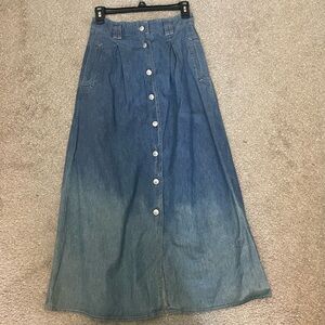 Vintage KiKiMo Blue Jeans Denim Skirt size 10